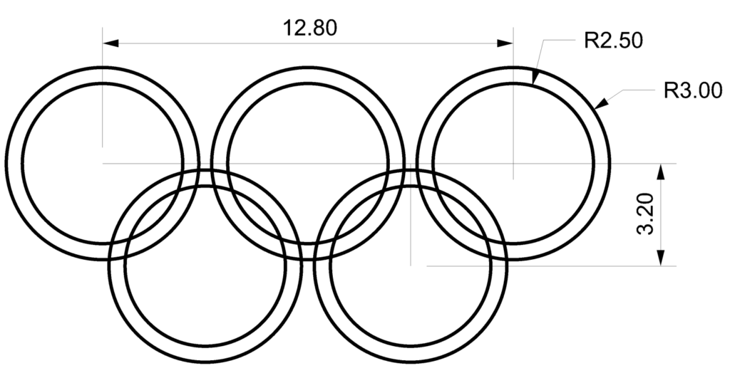 Les anneaux olympiques