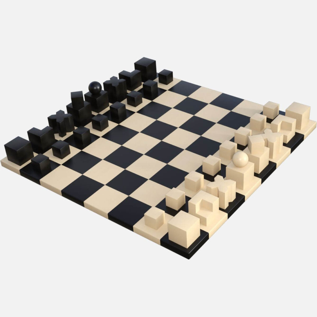 Jeu d'échecs du Bauhaus